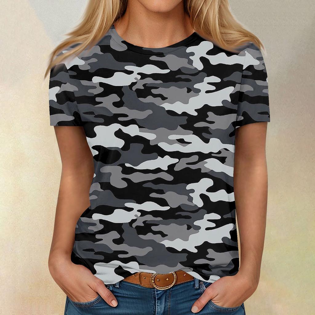 Рубашки с коротким рукавом для женщин, милые топы, футболки с принтом, блузки, повседневные базовые топы больших размеров, пуловеры