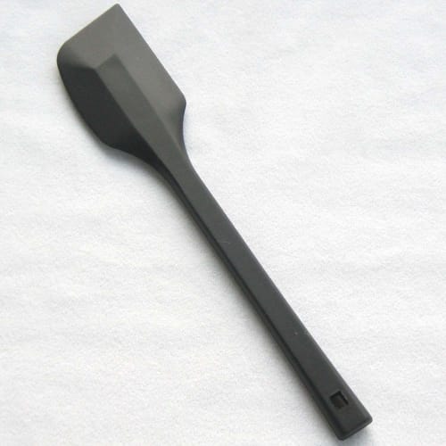 Nagao Tsubame-Sanjo Silicone Heat-Resistant Rubber Spatula, Large, Black, One-Piece Molded Design, For Cooking and Baking, Made in Japan