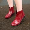 Women's Casual Outdoor Rain Boots Rubber Rain Boots PVC Non-Slip Waterproof 2024 New Women's Rain Boots Waterproof Size 35-43