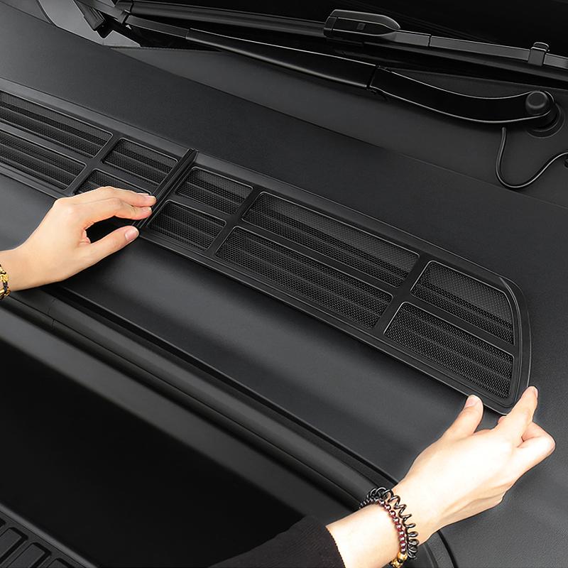 Для Tesla Model 3 Y 2021-2023 2024 2025 автомобильный воздухозаборник защитная крышка впускной двигатель отсек защита патч фильтр экран изоляционная сетка