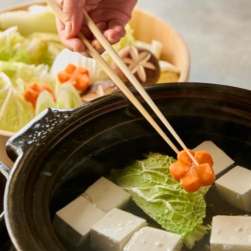 Nichi Nichi Tools New Type Vegetable Chopsticks, Set of 2, Made In Japan with Natural Bamboo, 33cm