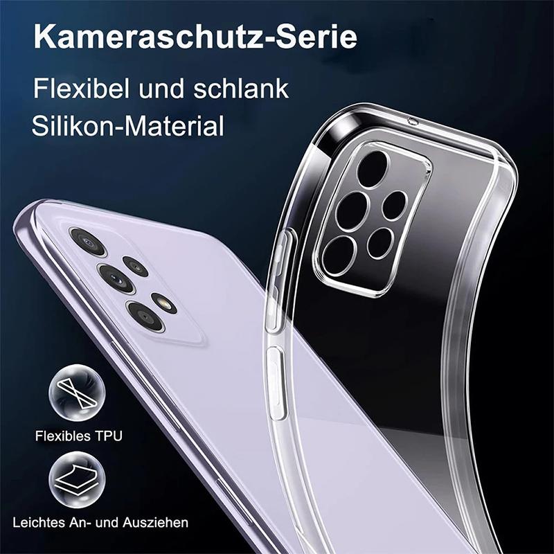 Прозрачный мягкий чехол из ТПУ для Samsung Galaxy A05S A15 A25 A54 A04S A14 A54 A53 S22 S23 S24 Huawei P60 Xiaomi Redmi Note 12 iPhone 15 14 13 12 Pro Max