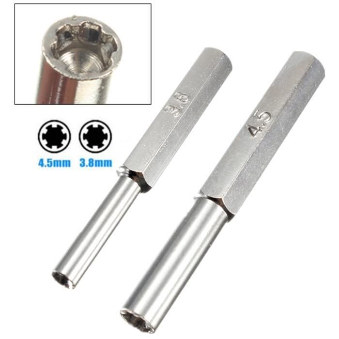 Set 3.8mm+4.5mm 2 embout Tournevis Jeu Console Gamebit sécurité pr nintendo n64