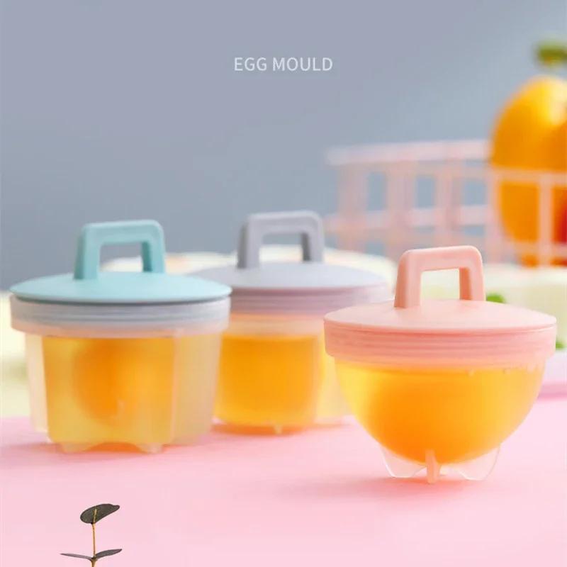 4 шт./набор Пароварка для яиц для кухни Форма для омлета для завтрака С бесплатной масляной кистью Кухонные аксессуары Инструменты