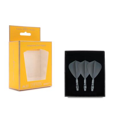 Cuesoul ROSTAK57 Серия T19 Интегрированный набор из 3 двухцветных двухматериальных оперений в форме кайта, Серия, (Серый) CS-AK57FZ11-8S