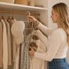 Heavy Duty Clothes Hanger Rack Space Saving Wardrobe Storage Rack  Home Organizer