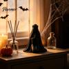 Уникальная фигурка коленопреклоненной невесты, 3D-печатная фигурка скелета, готическая статуэтка черепа с вуалью и короной, Хэллоуинский настольный орнамент, креативный подарок