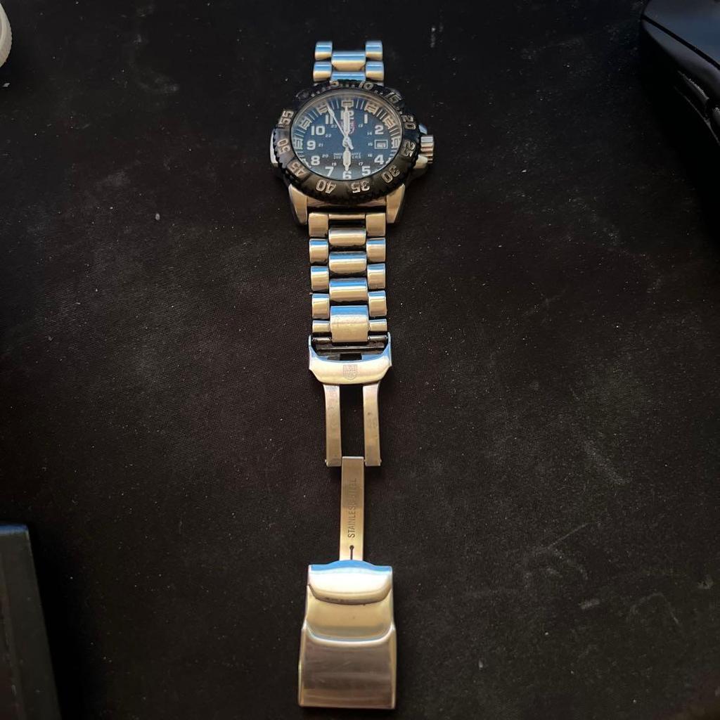 Used LUMINOX watch body stainless steel band