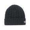 Low Gauge Cuff Knit Free LG Cuff WB Black Hat, Black, Knit,