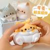 Медленно поднимающаяся сквиши-игрушка «Кошка Какао» из ПУ-мягкой пены, для снятия стресса, исцеляющий декор для стола, успокаивающий подарок для офиса