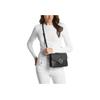 Michael Kors MK Carmen Модный повседневный сумка через плечо с логотипом и тиснением под крокодила Женские сумки Черный 35H3SNML6I-BLACK