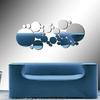 28/56/84Pcs Removable Round Mirror Style Art Wall Stickers Decal Fashion Home Mural Decor
