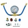 R134A Charging Hose To Refrigerator with Gauge, AC Recharge Hose Kit