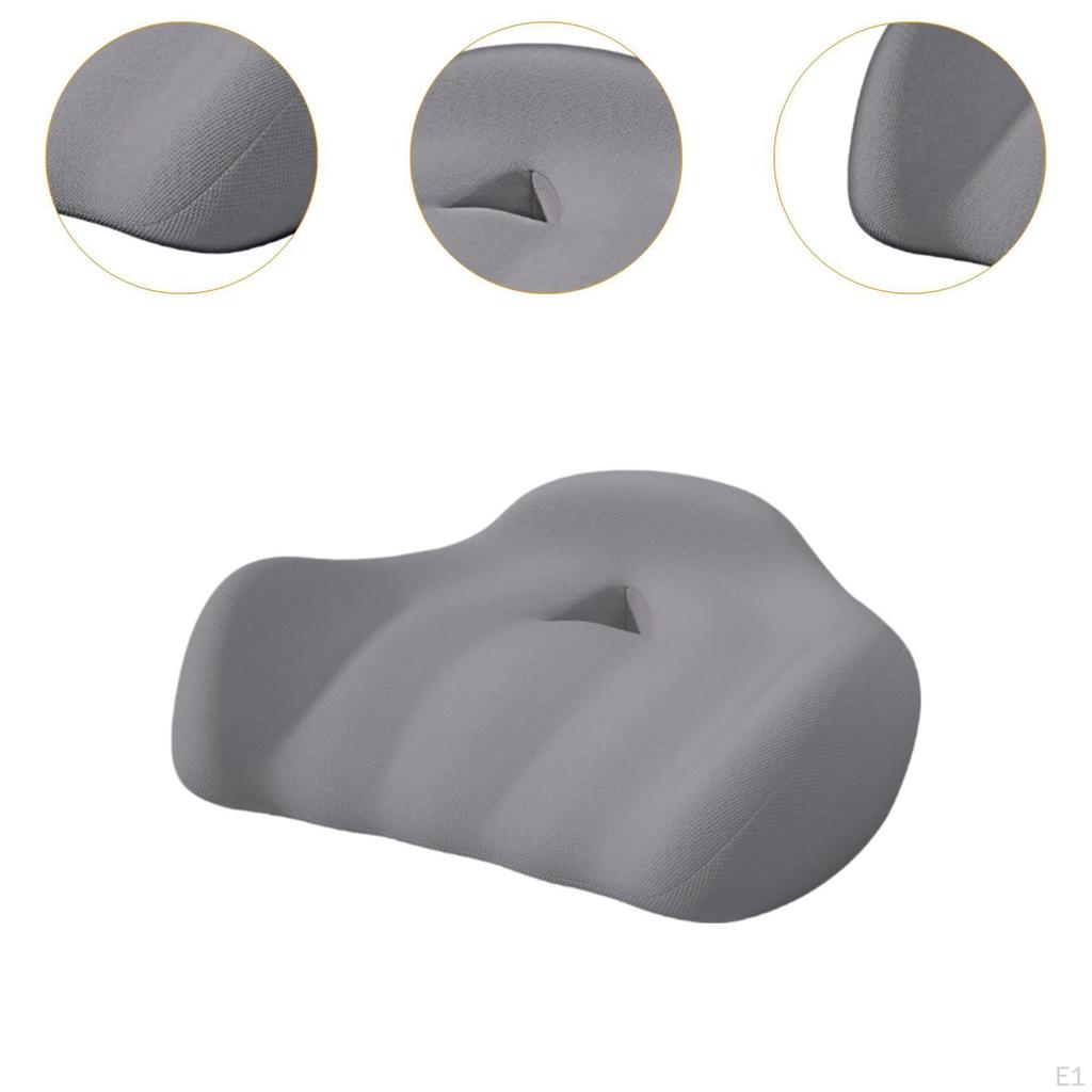 Подушка для сиденья из пеноматериала с эффектом памяти, эргономичное игровое кресло для путешествий, нескользящее, утолщенное, дышащее