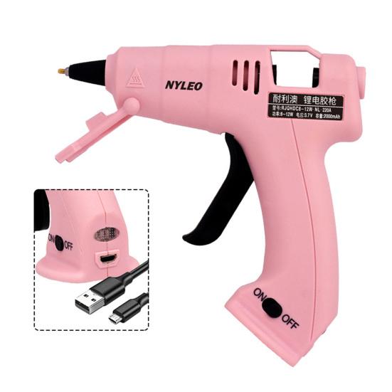 Cordless Hot Melt Glue Tool with Glue Sticks USB Charging 2000mAh Rapid Heating Glue Tool Kit Child Hand Crafts Home DIY Repair Wireless Glue Tool