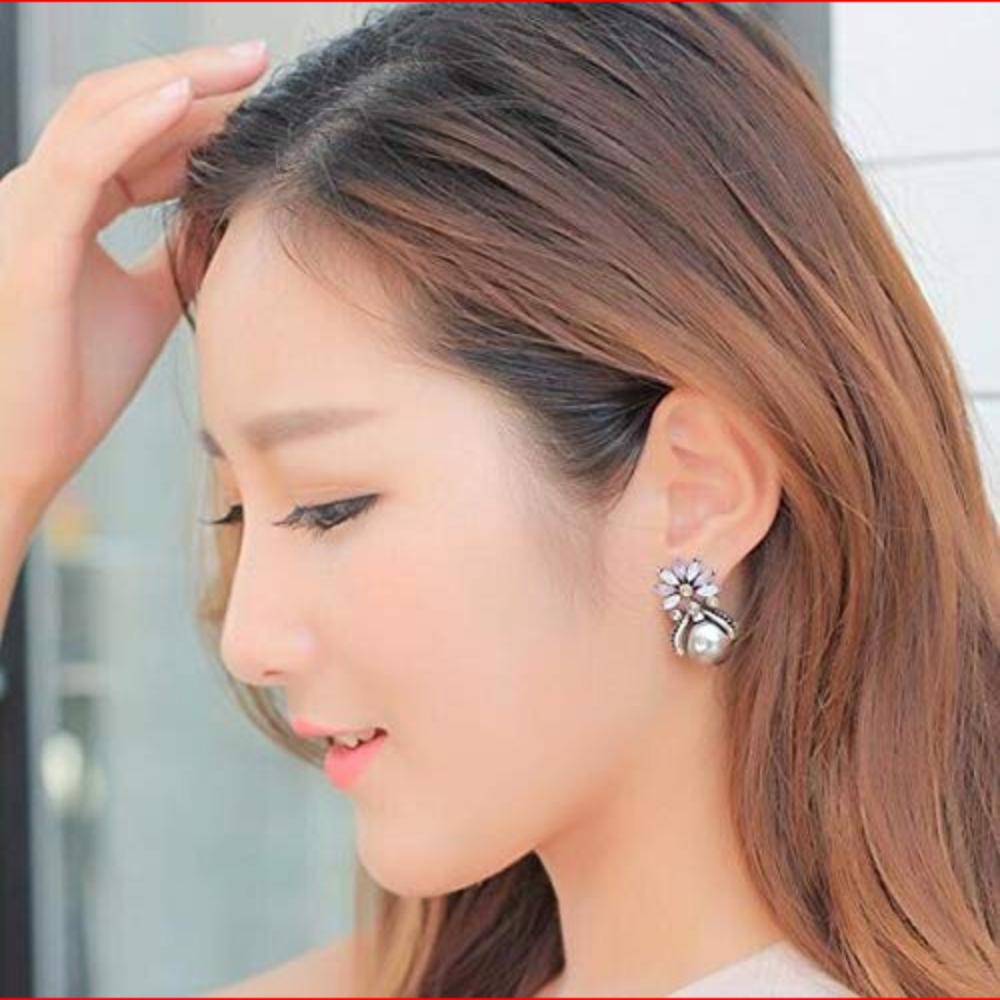 Jewellery Earrings for Women Crystal Stud Earrings for Girls and Women