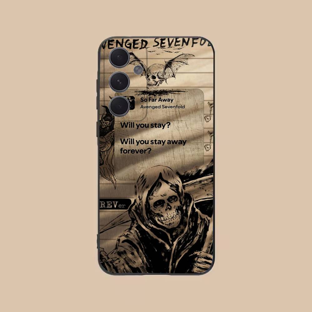 A-Avenged Senvenfold Phone Case For Samsung S25,24,21,22,23,20,S30,Ultra,Plus,Fe,Lite,Note,5G Black Soft