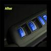 13Pcs Window Glass Lift Switch Button Cover Trim Sticker For Honda Civic 11Th Gen 2022