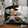 Angel Silver Wings Blanket Soft Throw Blanket For Home Bedroom Bed Sofa Travel Office Solid Christmas Blanket