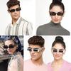 Sheomy Unisex Combo предлагает набор из 4 очков белого и черного цвета Candy MC stan Rectangle Retro Vintage Narrow Sunglasses Women and Men