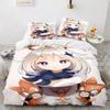 3D Print Anime Game Genshin Impact Comforter Bedding Sets Quilt Bed Cover Duvetcover Pillow Case 2 3 Pieces Sets Kids Adult Size
