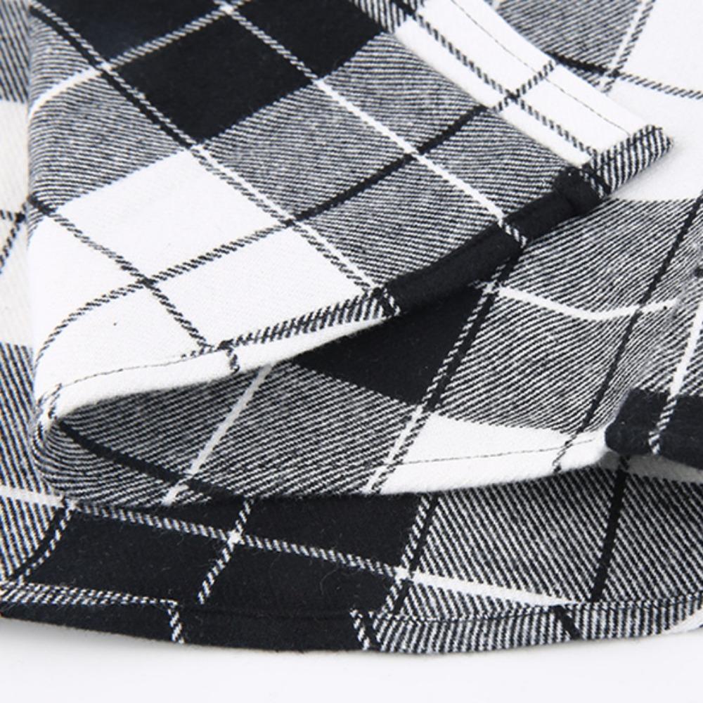 New Hooded Men's Plaid Shirts Long Sleeved Casual Flannel Loose Coat Fashion Street Style Men's Sports Shirt Jacket Male Clothes