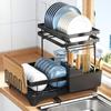Compact Dish Rack Multifunctional Dish Drying Rack Rustproof Kitchen Dish Drying Rack