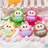 Labubu Keychain Toy Bag, Silicone Doll, Cute Cartoon Coin Purse