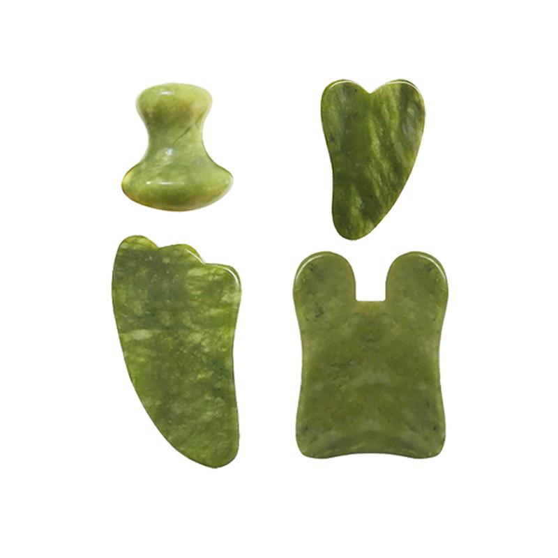 Natural Xiuyu Jade Massager Eye Mask And Roller Gua Sha Set Gouache Scraper Facial Lifting Anti-Aging Massage Beauty Care Tools