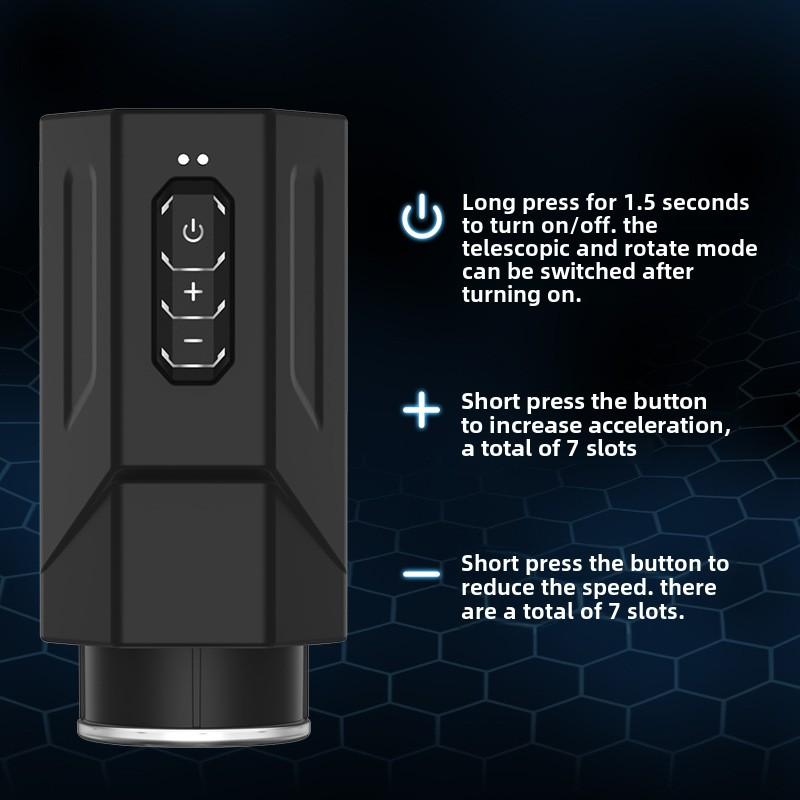 Мужской автоматический телескопический вращающийся мастурбатор Airplane Cup, водонепроницаемый мастурбатор для взрослых, секс-игрушки, полностью автоматический