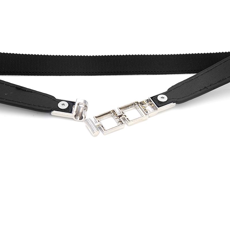 Женский поясной ремень, узкий эластичный пояс для платья, тонкий пояс с пряжкой для платья