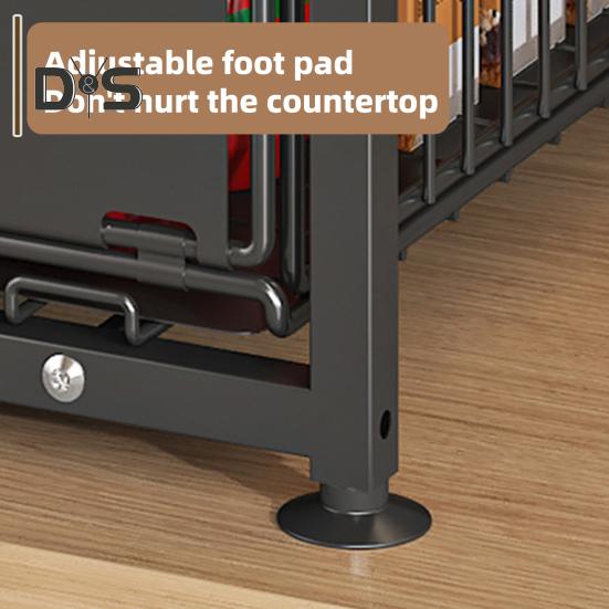 Стеллаж для хранения на кухне, прочный, большой грузоподъемности, регулируемая высота, двухъярусный органайзер под раковиной с выдвижными ящиками