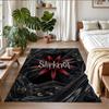 Slipknot Print Crystal Velvet Plush Rug Wear?Resistant Anti?Slip Floor Mat For Indoor Household Decoration