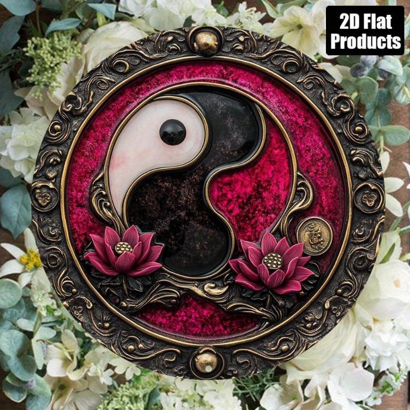 Металлическое настенное искусство Инь-Ян для дома, гостиной, пространства для медитации