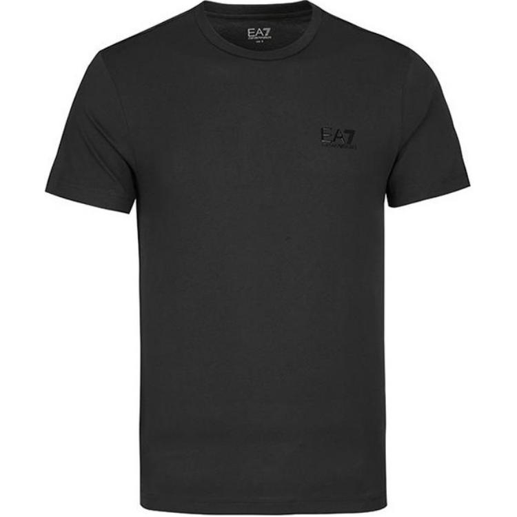 Emporio Armani Мужская футболка EA7 с однотонным логотипом, хлопковая, с круглым вырезом, топ Темно-зеленый 8NPT51-PJM9Z-1997