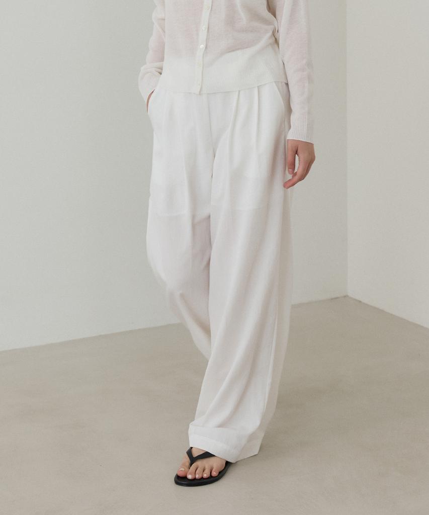TOWAV Kaia Tuck Slacks_Ivory