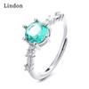 Классическое кольцо Lindon из медного сплава с цирконием, женские ювелирные изделия, свадебный подарок для вечеринки