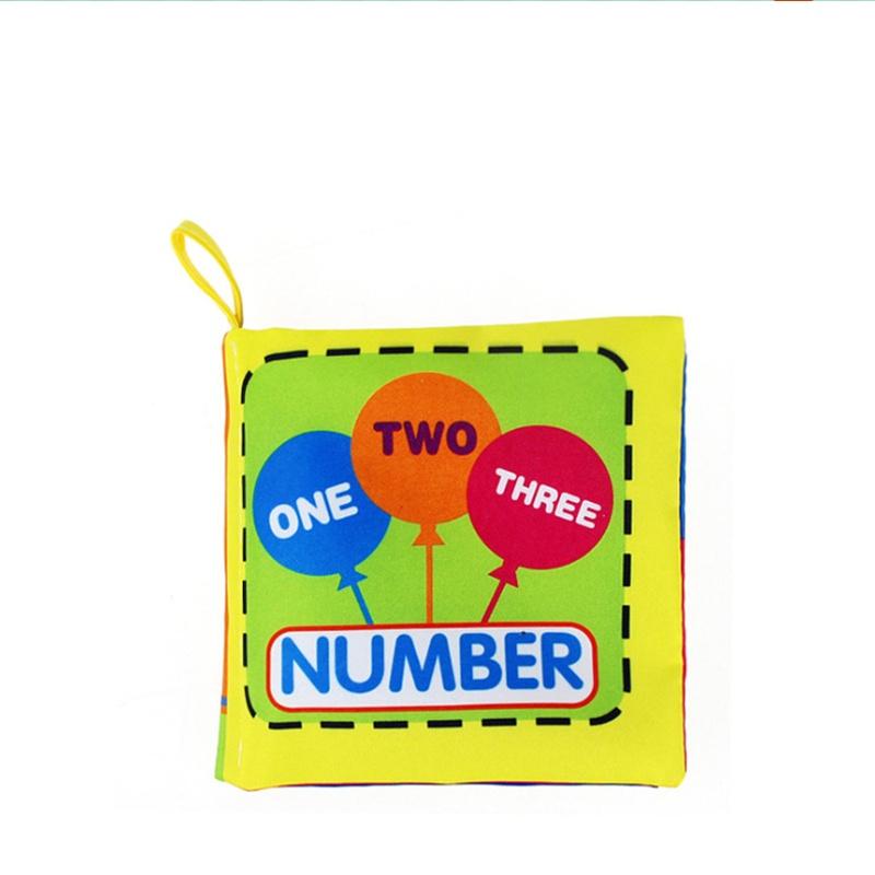 Детское раннее образование, познание, интеллект, изучение английского языка, тканевая книга