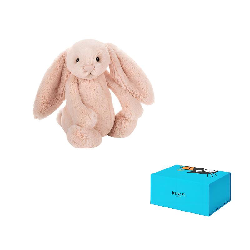 JELLYCAT Серия 'Скромняги' Кролик Бонни Персиково-розовый Кукла Плюшевая кукла Высота 31 см