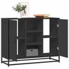 VidaXL Black Buffet 92x35x76 Cm Engineered Wood, Storage Cabinet, Entryway Furniture, Accent Furniture, Furniture of 849014