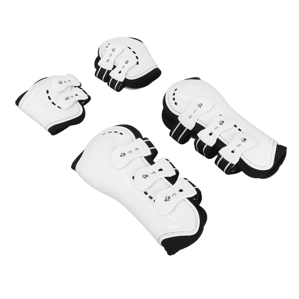 Horse Tendon Boots Shock Absorbing Adjustable Horse Front Hind Boots Fetlock Boots for Leg