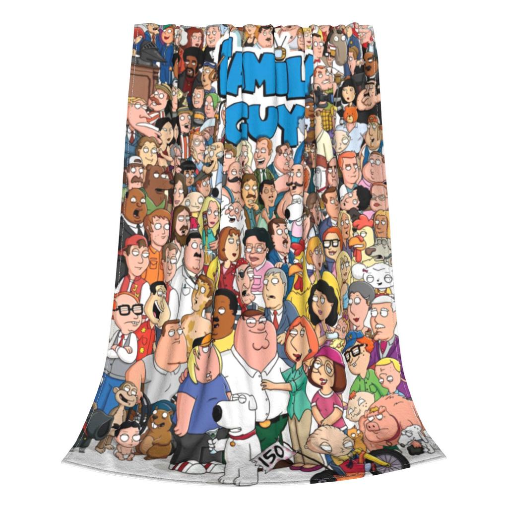 Families Guys Peter Griffin Blanket Fleece Spring Autumn Cartoon Funny TV Multifunction Soft Throw Blankets Office Plush Quilt