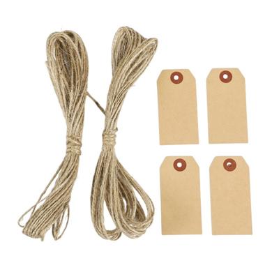 100 шт. бирки для доставки из крафт-бумаги с веревкой пустые картонные бирки с ценой распродажи имя подарочная бирка для ювелирных изделий инвентаризация одежды маркировка
