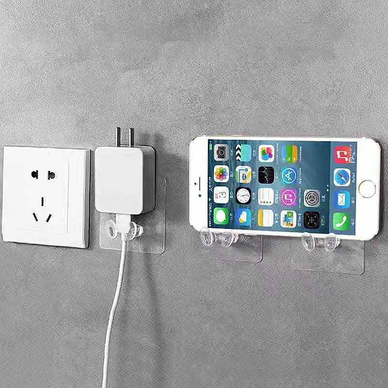 10 Pcs Wall Storage Hook Punch-Free Power Plug Socket Holder Kitchen Stealth Hook Wall Adhesive Hanger Bathroom