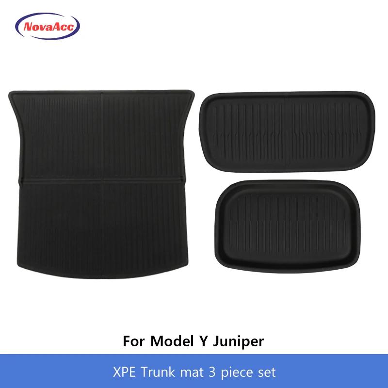 Автомобильные коврики для Tesla Model Y Juniper 2025 XPE Подкладка багажника Нескользящий Износостойкий Амортизирующий Всесторонний Защитный Коврик для Груза