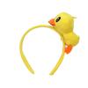 Обруч для волос с изображением маленькой желтой утки, забавный декор в виде животных, детская повязка на голову, заколка для волос для девочек, детский подарок