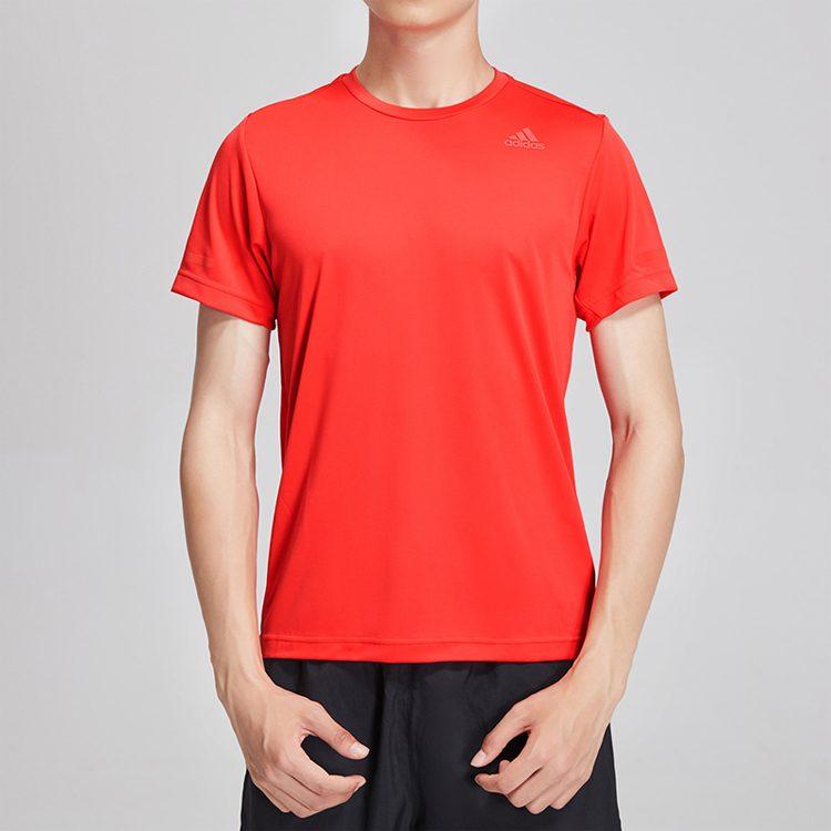 adidas Футболки Мужские Красные С Круглым Вырезом Умеренный Прямой Крой EI6397