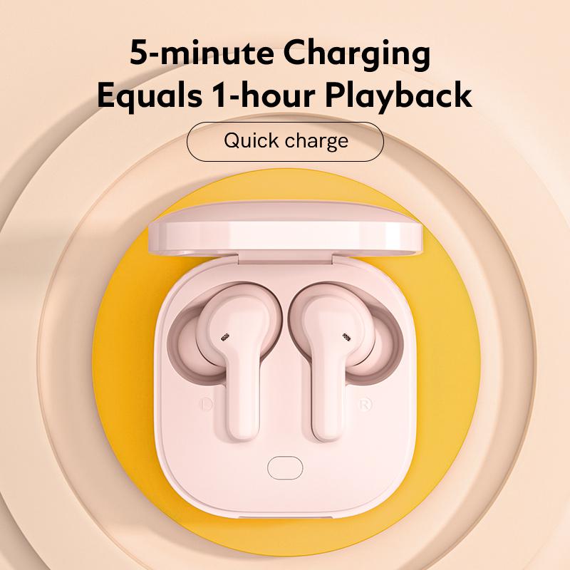 QCY T13 Bluetooth-наушники V5.1 Беспроводные TWS наушники с сенсорным управлением 4 микрофона ENC HD гарнитура для вызовов Настройка приложения