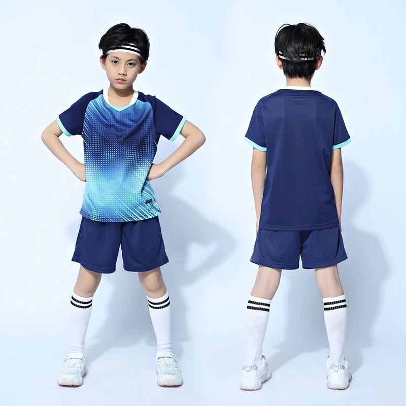 Kids Sports Set 4pcs Short Sleeve T-Shirt Shorts Compression Base Layer Badminton Tennis Volleyball Training Competition