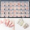28 полосок/набор, смешанные 3D сплавы для ногтей, стразы, ювелирные изделия, подвески, украшения, набор для ногтей, ракушка, жемчужные принадлежности, аксессуары 3D8